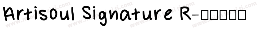 Artisoul Signature R字体转换